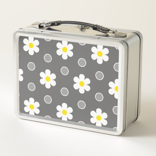 Daisies en Gray and White Polka Dots (Achterkant)