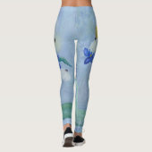 Daisies en Iris Leggings (Achterkant)