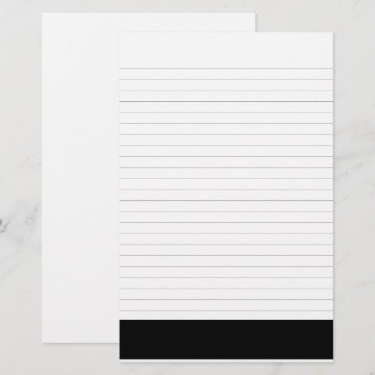 Daisies en Leaves Floral Art Lond Stationery Briefpapier (Voorkant / Achterkant)