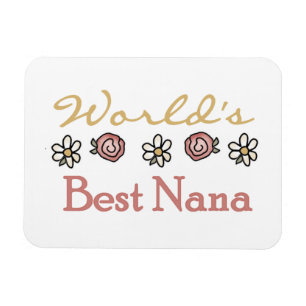 Daisies en Rozen Best Nana Gifts Magneet