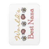 Daisies en Rozen Beste Nana Cadeaus Magneet (Verticaal)