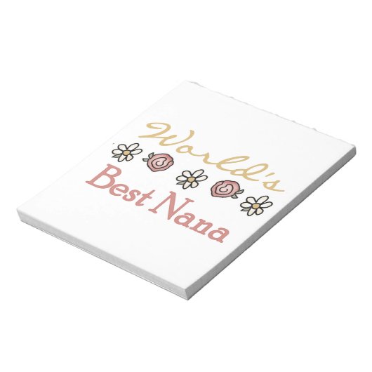 Daisies en Rozen Beste Nana Cadeaus Notitieblok (Gedraaid)