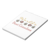 Daisies en Rozen 's werelds beste oma cadeaus Notitieblok (Gedraaid)