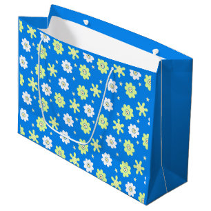 Daisies en sterren groot cadeauzakje