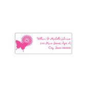 Daisies en Vlinders Zelfinkt Adres Stempel (Design)