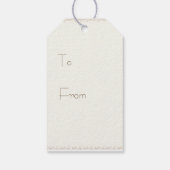 Daisies Floral Waterverf Gepersonaliseerde Gift La Cadeaulabel (Achterkant)