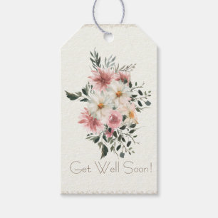 Daisies Floral Waterverf Personalized Gift Label Cadeaulabel