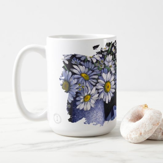 Daisies flower Let your dream blossom mug (Avec donut)