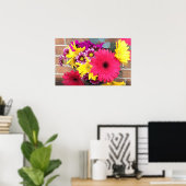 Daisies Flowers Beauty Poster (Thuiskantoor)