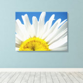 Daisies Flowers Floral Canvas art prints Daisy (Insitu (Houten vloer))