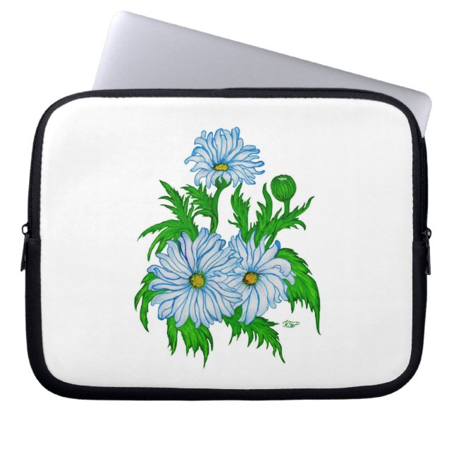 Daisies Flowers Laptop Sleeve (Voorkant)