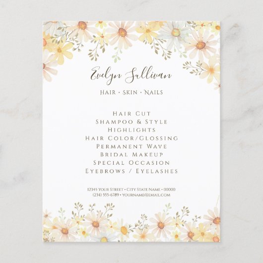 Daisies Flyer (Voorkant)