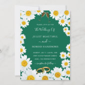 Daisies Framed Fresh Colors Wedding Invitation (Voorkant)