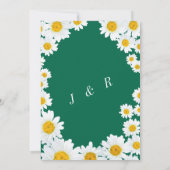 Daisies Framed Fresh Colors Wedding Invitation (Achterkant)