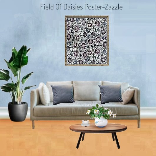 Daisies-gebied Poster