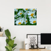 Daisies-gebied Poster (Thuiskantoor)