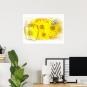 Daisies gereflecteerd - Fine Art Poster (Thuiskantoor)