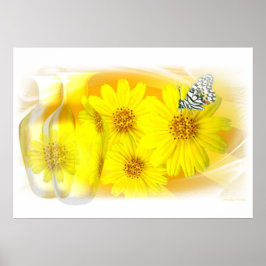 Daisies gereflecteerd - Fine Art Poster