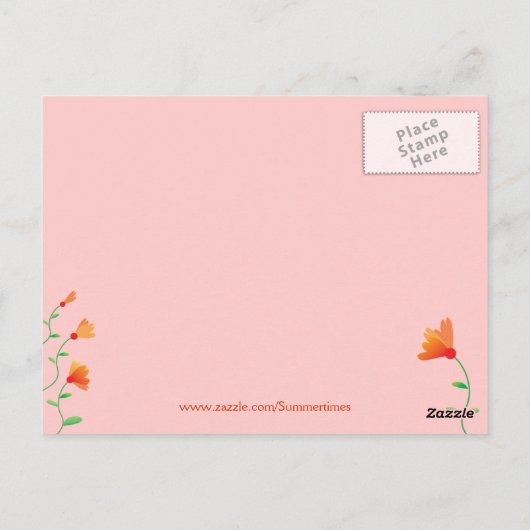 Daisies Happy Birthday Briefkaart (Achterkant)