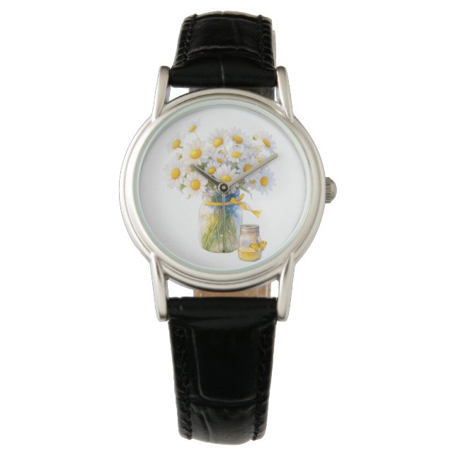 Daisies & Honing voor jou Horloge (Voorkant)