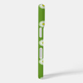 Daisies Illustratief Patroon op Groen Case-Mate iPhone Case (Achterkant / Rechts)