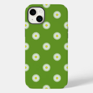 Daisies Illustratief Patroon op Groen Case-Mate iPhone 14 Plus Hoesje