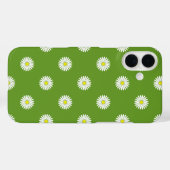 Daisies Illustratief Patroon op Groen Case-Mate iPhone Case (Achterkant (horizontaal))