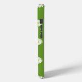 Daisies Illustratief Patroon op Groen Case-Mate iPhone Case (Achterkant / Links)