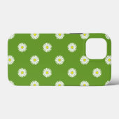Daisies Illustratief Patroon op Groen Case-Mate iPhone Case (Achterkant (horizontaal))