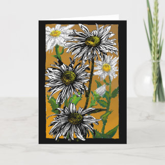 Daisies in de woestijn bedankkaart