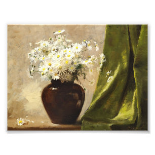 Daisies in een vaas, Paul Fisher Foto Afdruk
