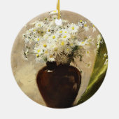 Daisies in een vaas, Paul Fisher Keramisch Ornament (Achterkant)