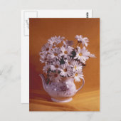 Daisies in het Briefkaart Teapot (Voorkant / Achterkant)