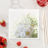 Daisies in Love-Editable Wedding Bouquet Servetten (Insitu)