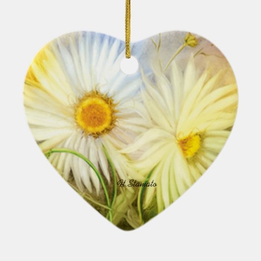 Daisies Keramisch Ornament (Achterkant)