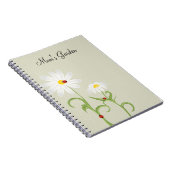 Daisies Ladybugs Personalized Journal Notitieboek (Rechterzijde)
