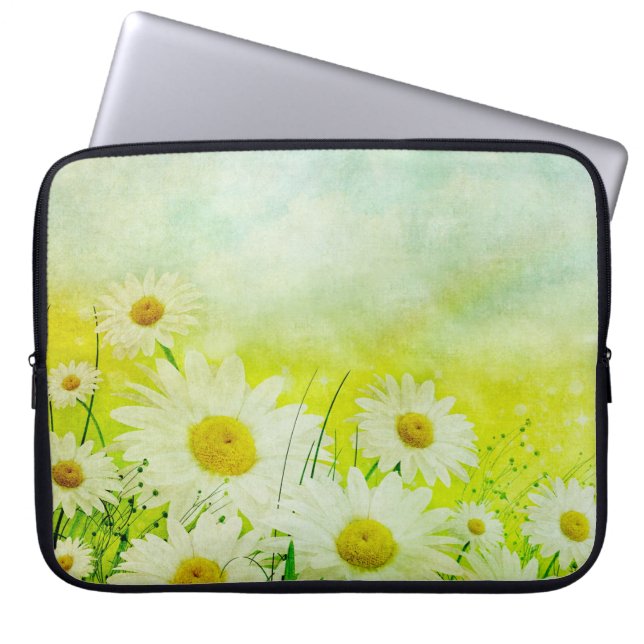 Daisies Laptop Sleeve (Voorkant)