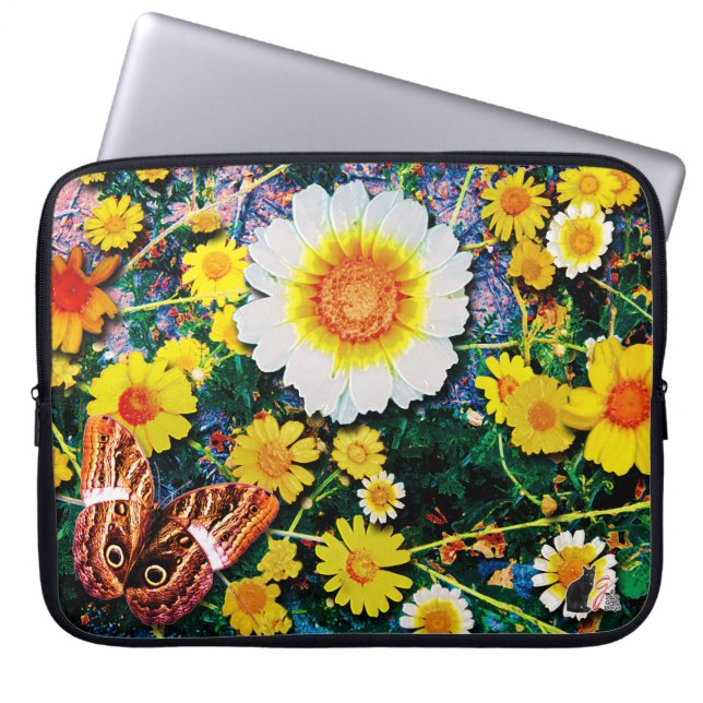 Daisies May Laptop Sleeve (Voorkant)