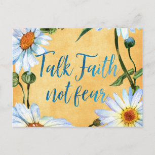 Daisies met geloof Quote Briefkaart