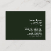 Daisies, mini-fotokaart visitekaartje (Achterkant)