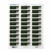 Daisies Modern Design Elegant Return Address Etiket (Full Sheet)