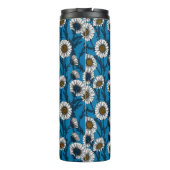 Daisies on blue thermosbeker (Achterkant)