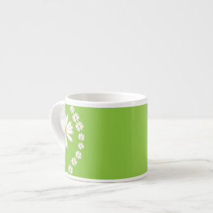 Daisies on Green Espresso Mok