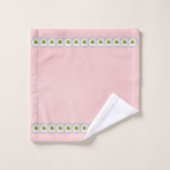 Daisies on pastel rose (Gant de toilette)