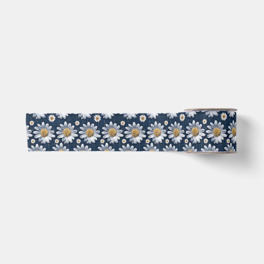 Daisies op denim lint (Voorkant)