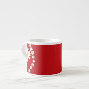 Daisies op Red Espresso Mok