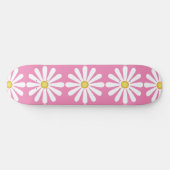 Daisies op roze skateboard (Horizontaal)