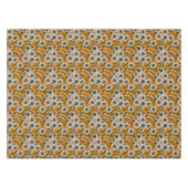 Daisies op sinaasappel tafelkleed (Voorkant (Horizontaal))