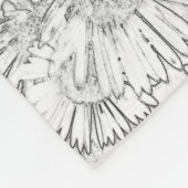 Daisies pâturage gris pâle couverture motif (Coin)