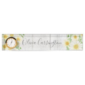 Daisies Personalized Rustic Naambordje (Voorkant)